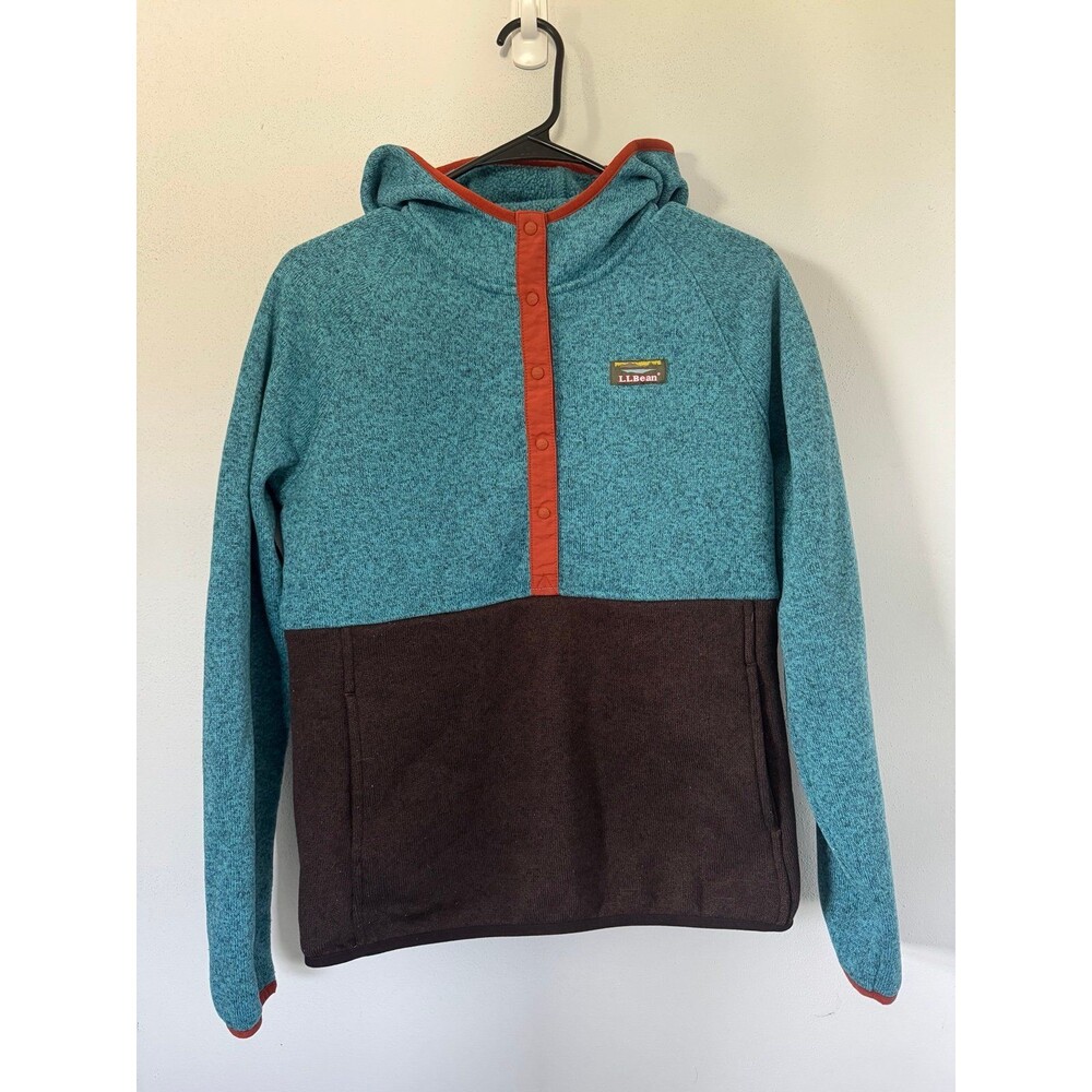 L.L. Bean Women's Fleece Snap Hoodie Size Small